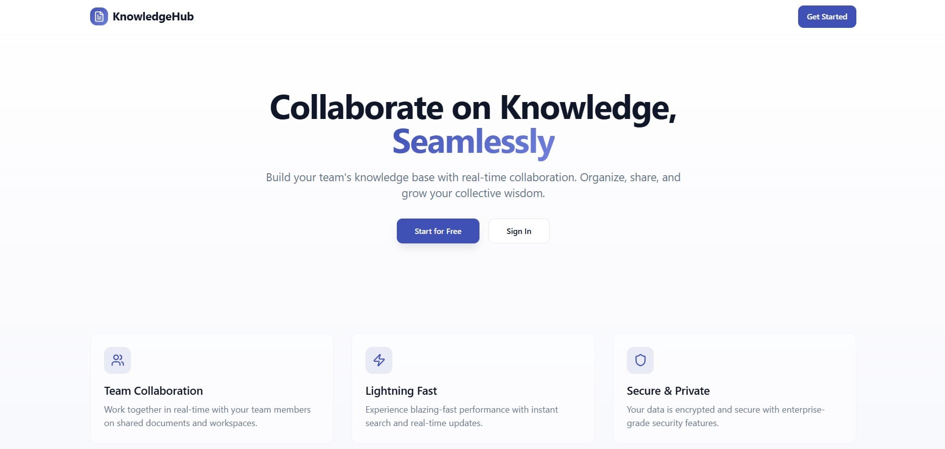 Knowledge Hub - Learning Workspace